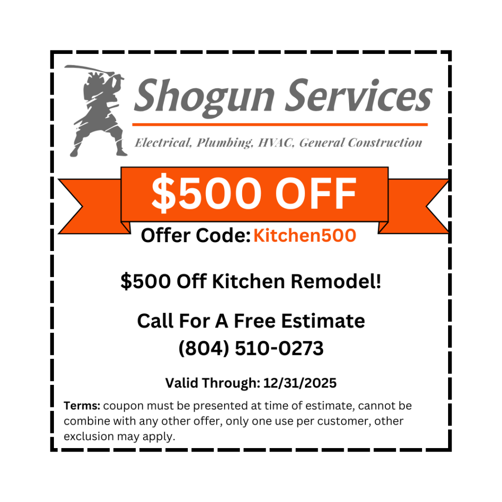 Kitchen Remodeling Coupon | Kitchen Remodeling in Dinwiddie VA | Kitchen Plumbing Services