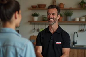 plumber with customer 3